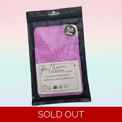 Floral inspired  Foaming bath salts